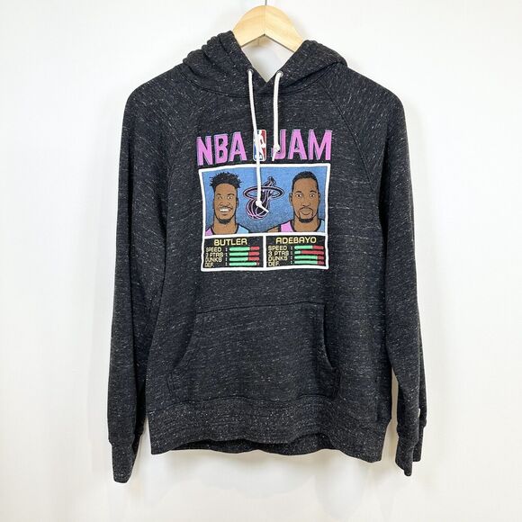 Miami Heat Sweatshirt Men Medium Homage Hoodie NBA Jam Bam Adebayo Jimmy Butler - Picture 1 of 12